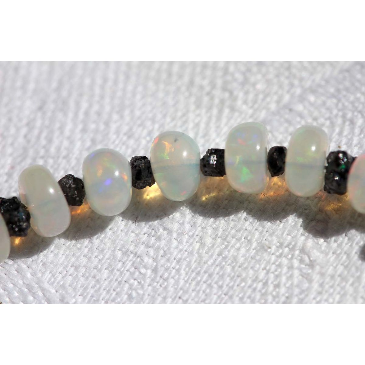 Schwarze Diamanten+WELO - Energiearmband