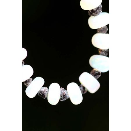 Schwarze Diamanten+WELO - Energiearmband