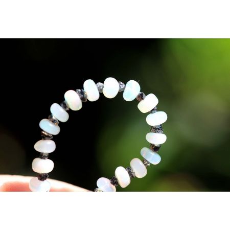 Schwarze Diamanten+WELO - Energiearmband