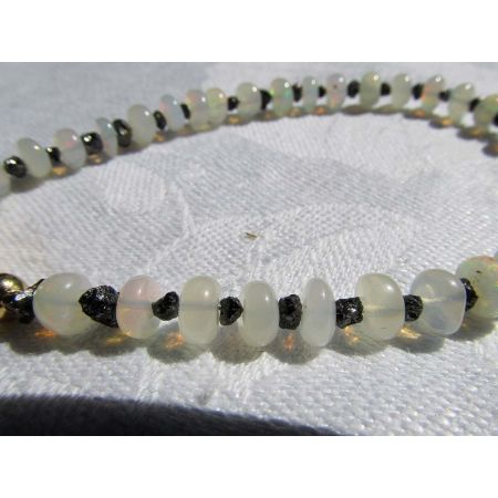 Schwarze Diamanten+WELO - Energiearmband