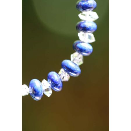 Herkimer+Lapis Energiearmband, powerful healer