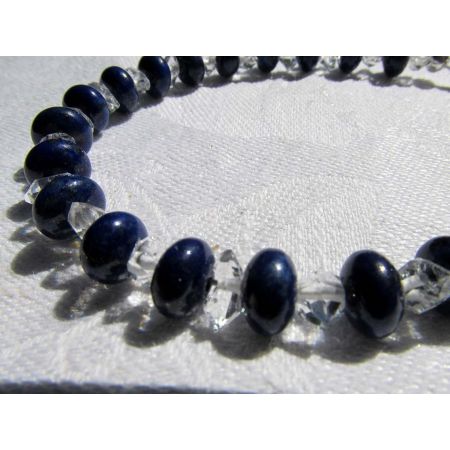 Herkimer+Lapis Energiearmband, powerful healer