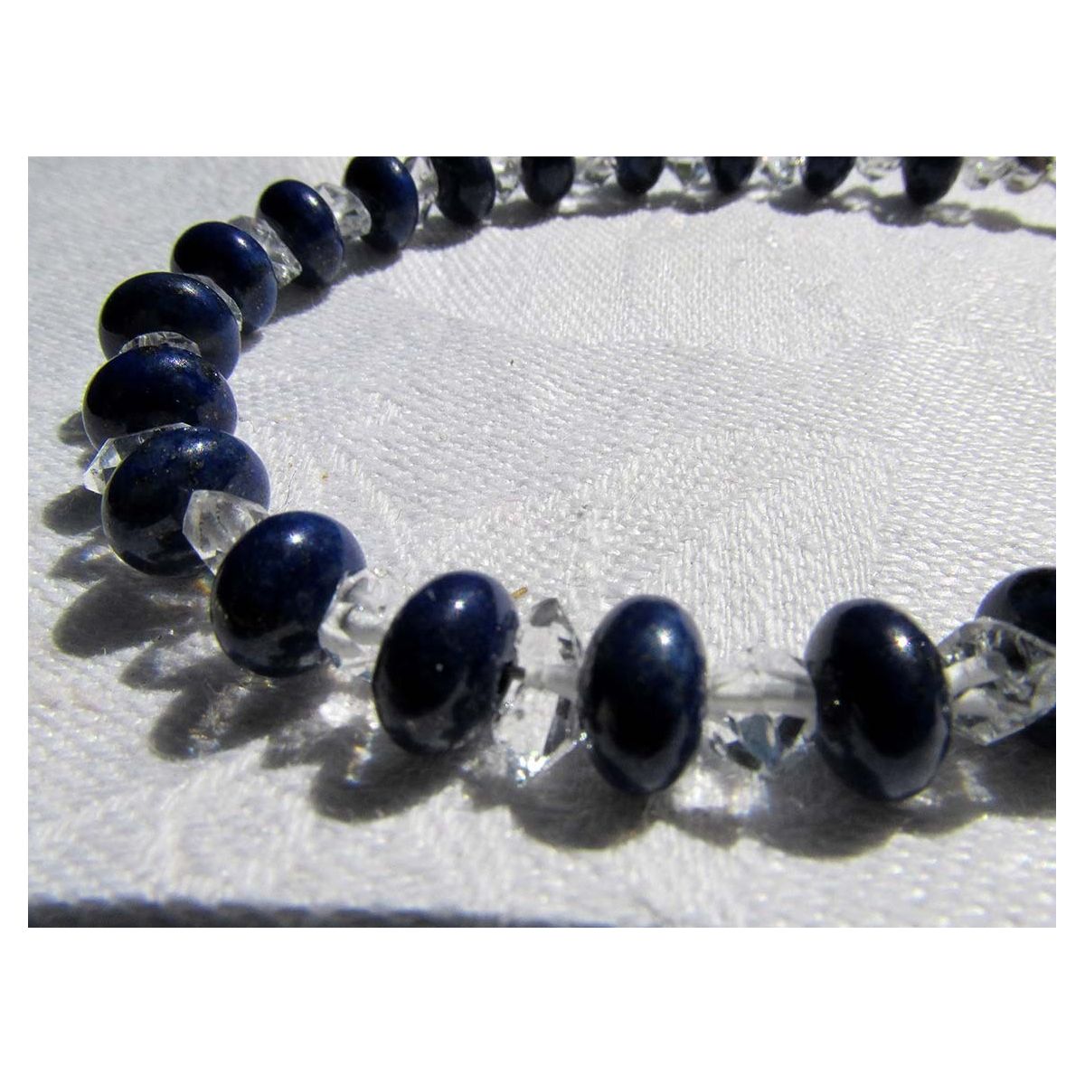 Herkimer+Lapis Energiearmband, powerful healer