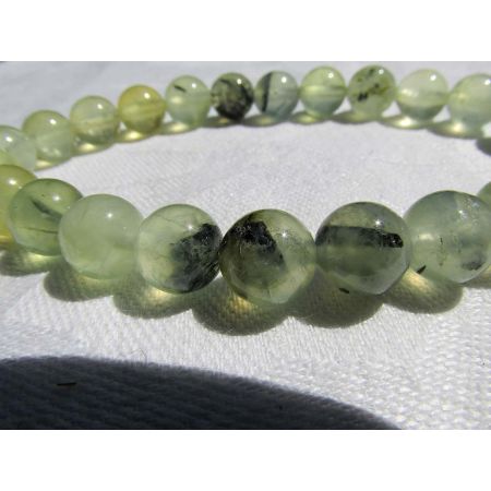 Prehnit + Epidot Energiearmband