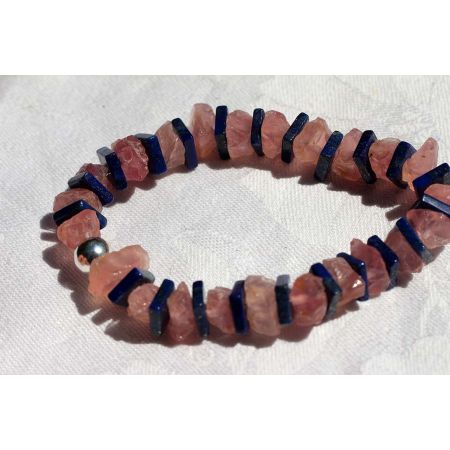 ROSA-Quarz-Energiearmband