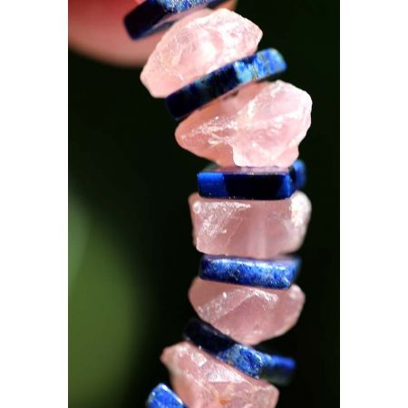 ROSA-Quarz-Energiearmband