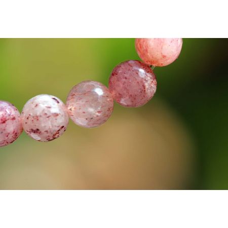 Erdbeerquarz - Energiearmband