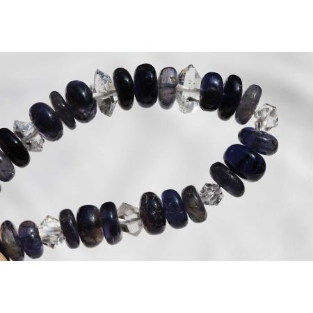 Iolith - Herkimer Energiearmband