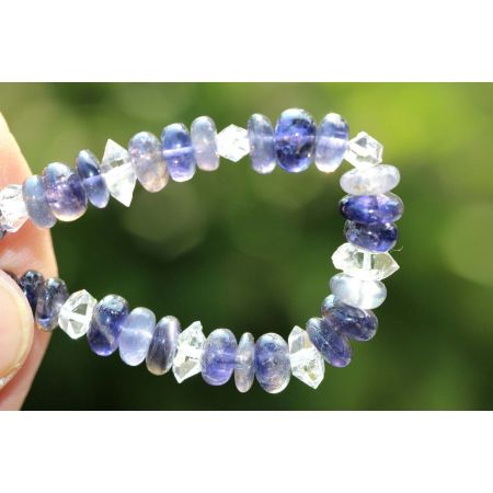 Iolith - Herkimer Energiearmband