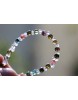 Turmalin, bunt + Herkimer - Energiearmband