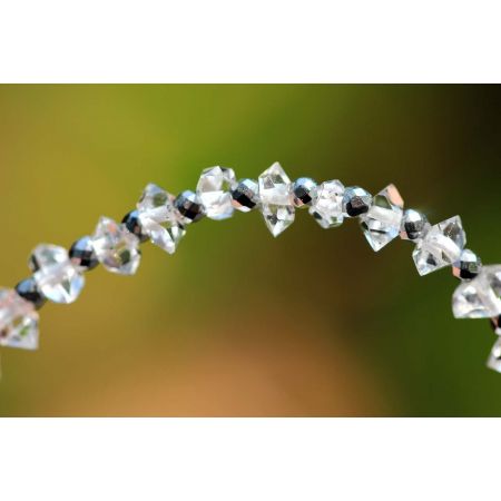 Herkimer+Hämatit Energiearmband, powerful healer