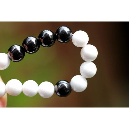 Schungit-Muschel - Energiearmband