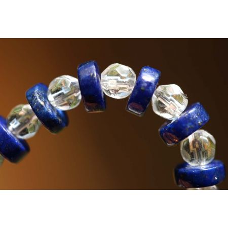 Bergkristall+Lapis-Energie-Armband