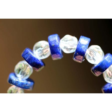 Bergkristall+Lapis-Energie-Armband