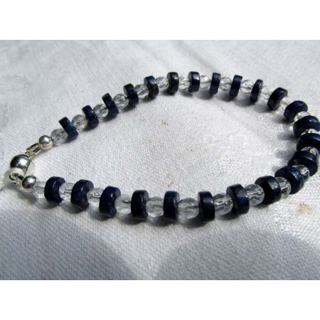 Bergkristall+Lapis-Energie-Armband