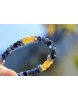 Saphir, gelb + blau - Energiearmband  -Glaube öffnet unsere Herzen-