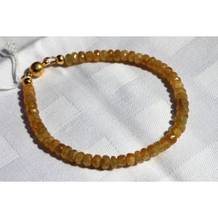 Saphir, gelb + blau - Energiearmband  -Glaube öffnet unsere Herzen-