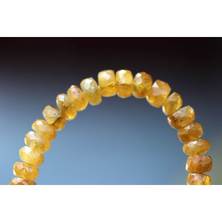 Saphir, gelb + blau - Energiearmband  -Glaube öffnet unsere Herzen-