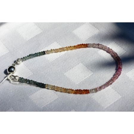 Saphir, gelb  - Energiearmband  -Glaube öffnet unsere Herzen-