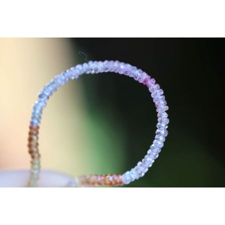 Saphir, gelb  - Energiearmband  -Glaube öffnet unsere Herzen-