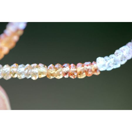 Saphir, gelb  - Energiearmband  -Glaube öffnet unsere Herzen-