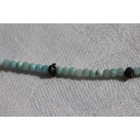 Larimar/Lapis-Energie-Armband   - Der Atlantisstein -