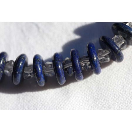 Herkimer + Lapis Lazuli-Energie-Armband