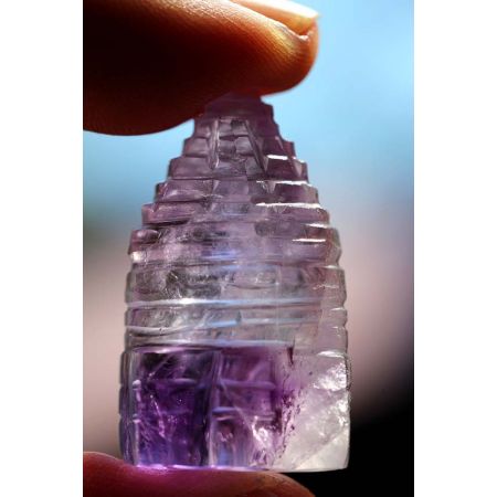 Amethyst-Shree Yantra-Energie-Kristall
