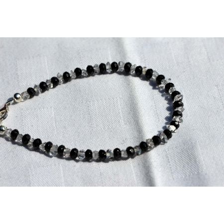 Herkimer Diamanten-Turmalinkern Schamanen-Energie-Kette -Seelenbefreiung-