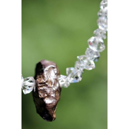 Herkimer Diamanten-Turmalinkern Schamanen-Energie-Armband-Seelenbefreiung-