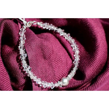 Herkimer Diamanten-Turmalinkern Schamanen-Energie-Armband-Seelenbefreiung-