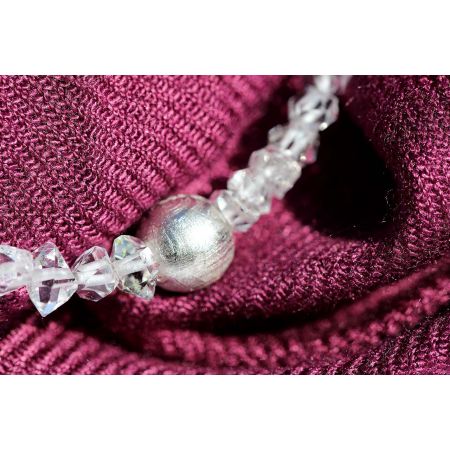 Herkimer Diamanten-Turmalinkern Schamanen-Energie-Armband-Seelenbefreiung-