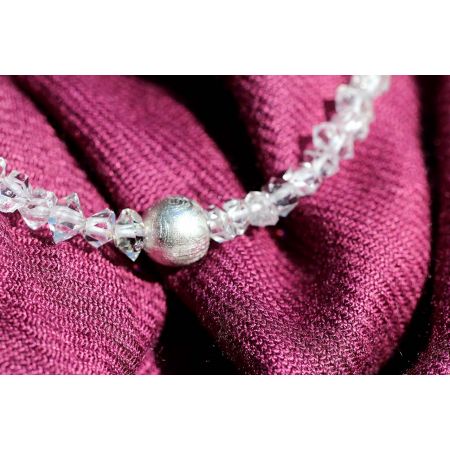 Herkimer Diamanten-Turmalinkern Schamanen-Energie-Armband-Seelenbefreiung-