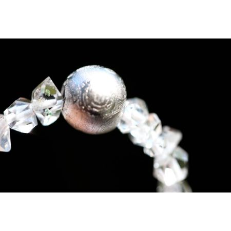 Herkimer Diamanten-Turmalinkern Schamanen-Energie-Armband-Seelenbefreiung-