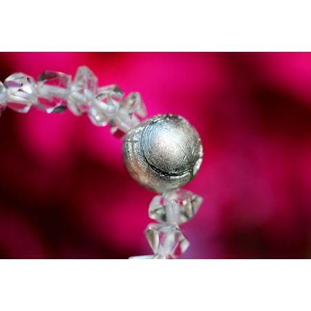 Herkimer Diamanten-Turmalinkern Schamanen-Energie-Armband-Seelenbefreiung-