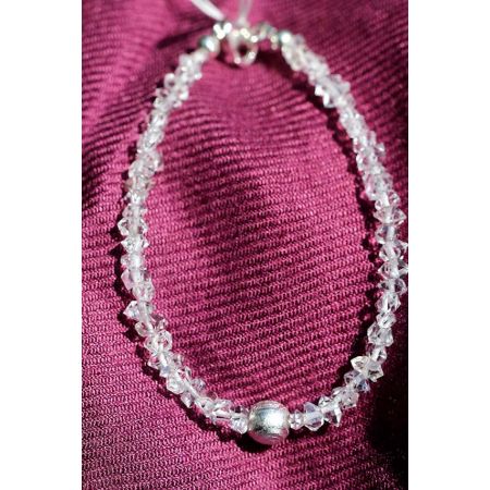 Herkimer + Meteoritkugel - Energiearmband  -powerful healer-