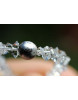Herkimer + Meteoritkugel - Energiearmband  -powerful healer-