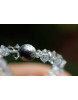 Herkimer + Meteoritkugel - Energiearmband  -powerful healer-