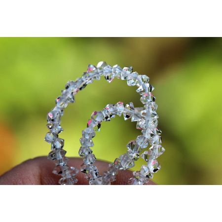 Herkimer + Meteoritkugel - Energiearmband  -powerful healer-