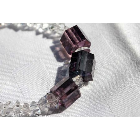 Herkimer Diamanten-Energie-Armband mit Center-Herkimer