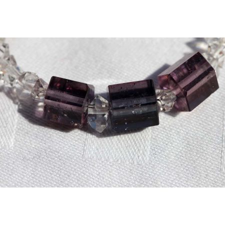 Herkimer Diamanten-Energie-Armband mit Center-Herkimer