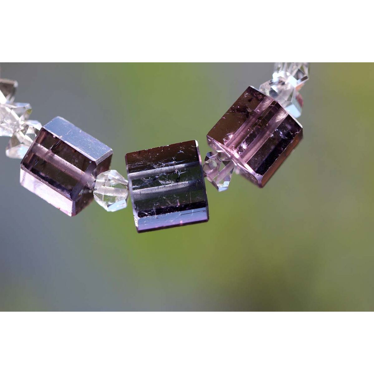 Herkimer Diamanten-Energie-Armband mit Center-Herkimer