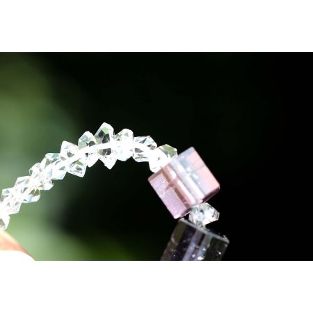 Herkimer Diamanten-Energie-Armband mit Center-Herkimer