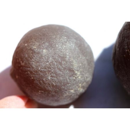 Black-Achat-Marbles-Paar, Lebende Energie Steine