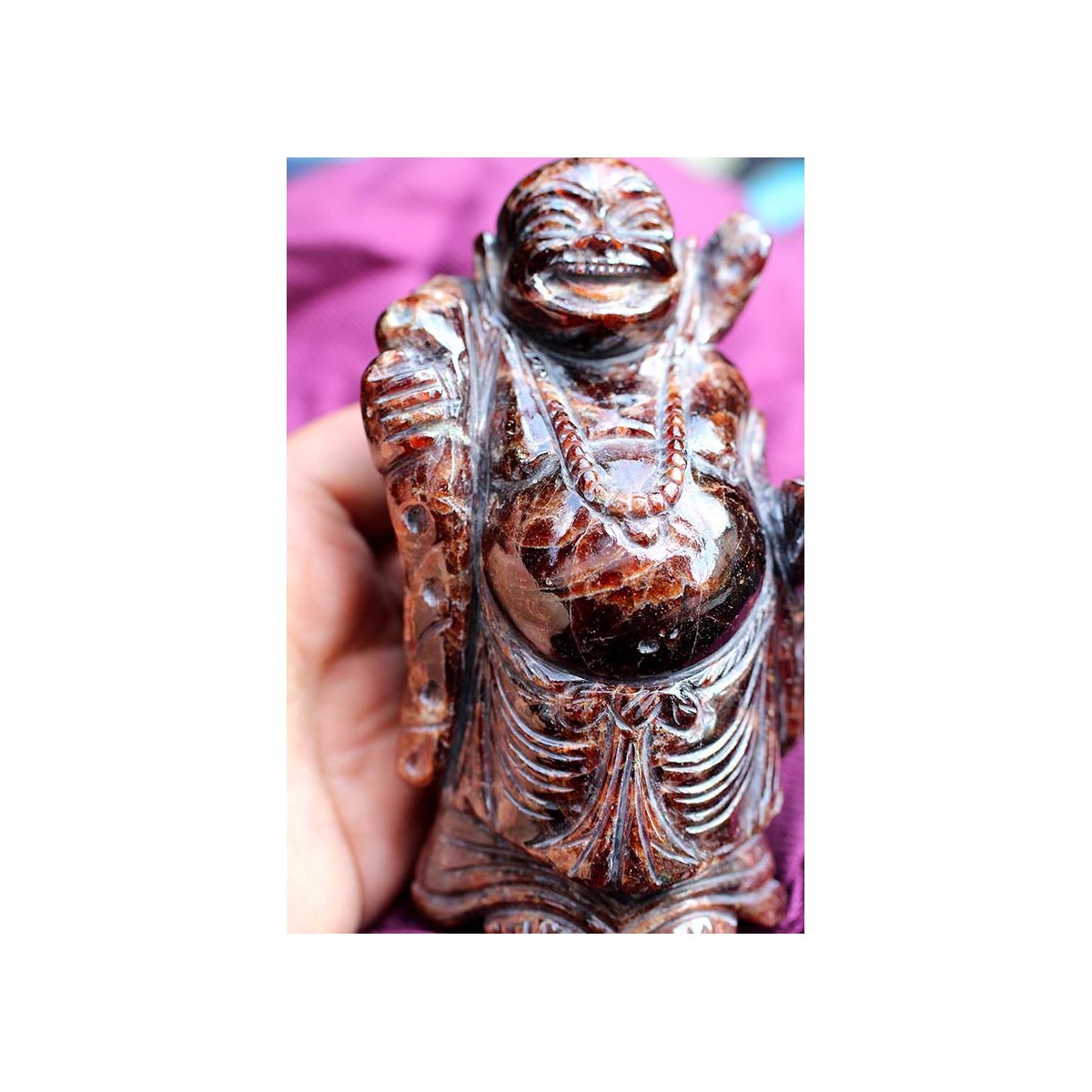 Hessonit-Energie-Medizin-Buddha  (Kraft und Erfüllung)