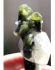 tricolor Elbait-Energie-Kristallstufe/DOE mit Quarz und Clevelandit