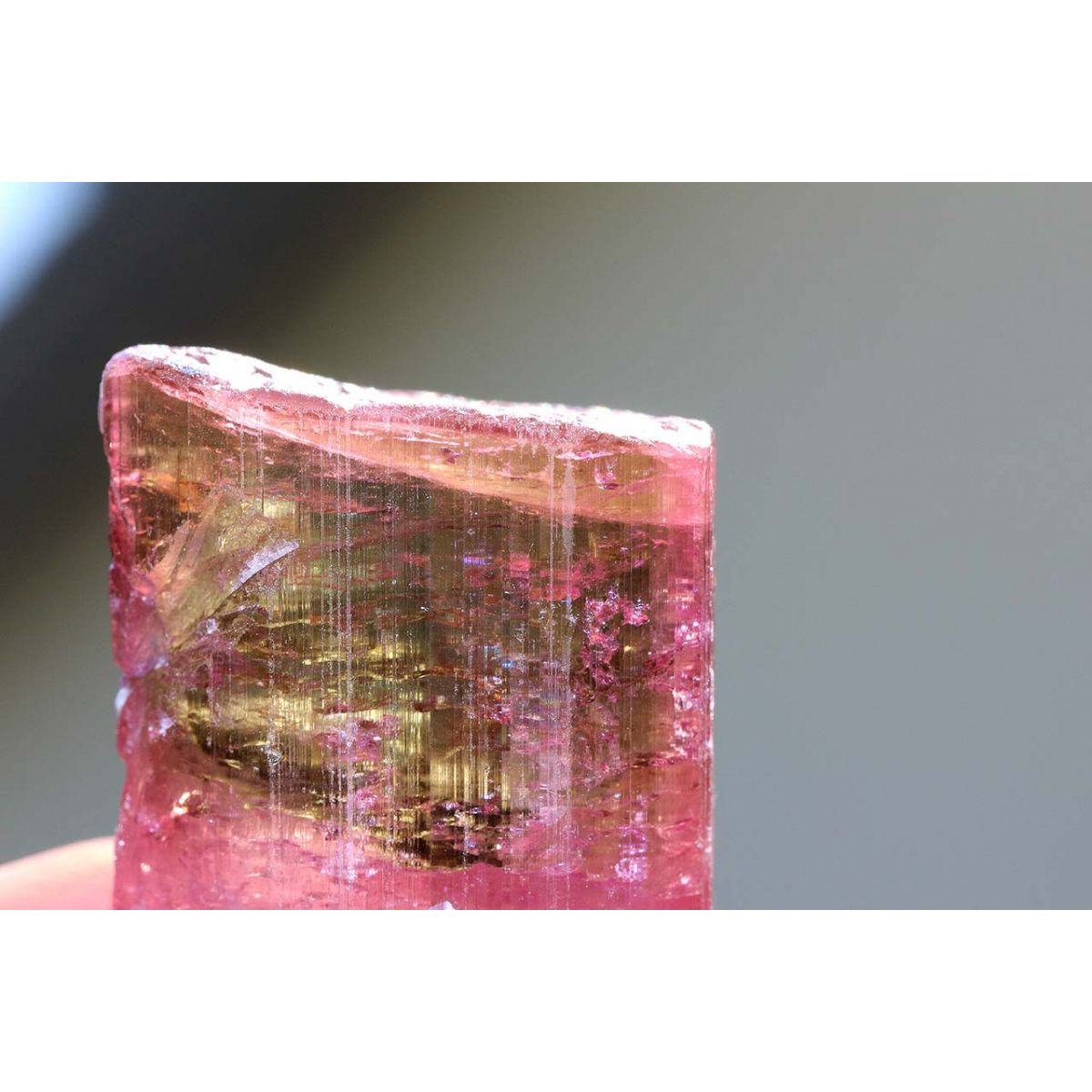 Bicolor-Turmalin-DOE-Energie-Kristall (Reichtum des Lebens)