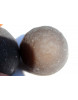 Black-Achat-Marbles-Paar, Lebende Energie Steine (spirituelles Wachstum)