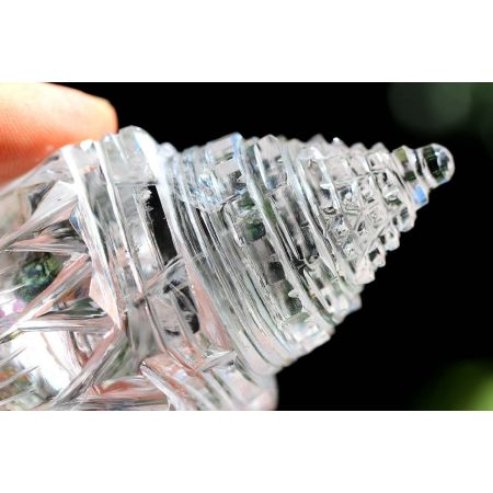 Lotus-Bergkristall-Energie-Shree Yantra Kristall (Schlüssel für die Zukunft)