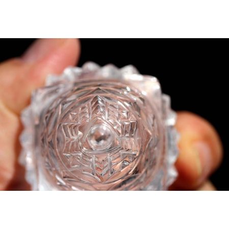 Lotus-Bergkristall-Energie-Shree Yantra Kristall (Schlüssel für die Zukunft)